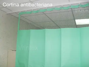 cortina antibacterial verde